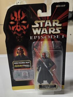 STAR WARS Episode I CommTech Darth Maul '99 Collectible Action Figure New in Box