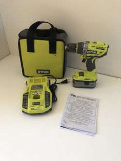 RYOBI 18-Volt ONE+ Lithium-Ion Cordless Brushless 1/2 in. Hammer Drill/Driver Kit with 4.0Ah LITHIUM+ Battery, Charger and Bag