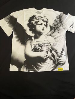 That's A Awful Lot Of Cough Syrup White All-Over Print Tee - Cupid / Angel