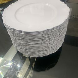 40 Charger Plates (weddings, Receptions, Dinners…etc!)