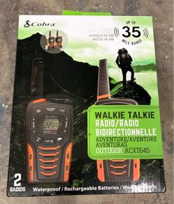Cobra ACXT645 Rugged Walkie Talkies 2-Pack - 35 Mile Range (New in Box)