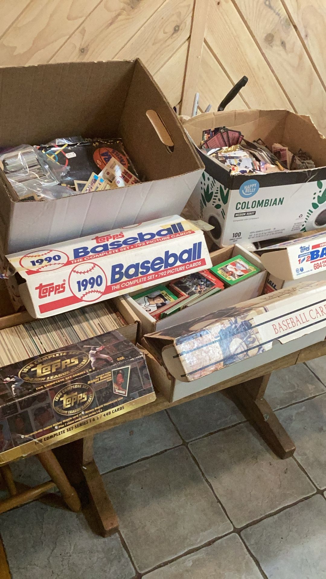 Large Amount Of Baseball Cards Over 10,000 Cards Plus More