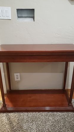 Entryway table cherry wood