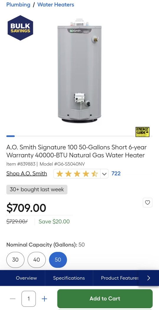 Brand New Water Heater