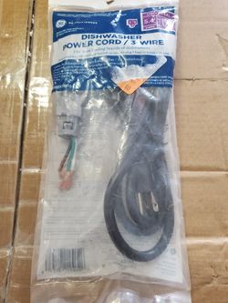 5.4 ft. 3-Prong Cord for Built-In Dishwashers