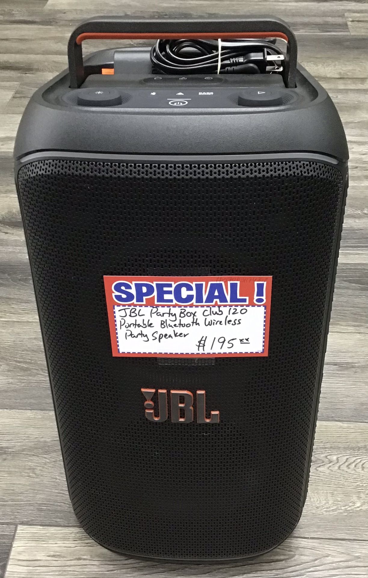 JBL Party Box Club 120 Portable Bluetooth Wireless Party Speaker