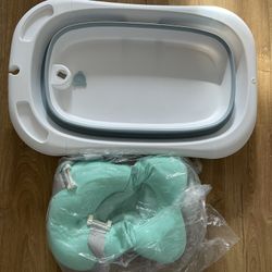 Folding Baby Bathtub Portable Travel Bathtub Washing Tub Multifunctional Bathtub