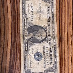 Old Silver Certificate Bill 