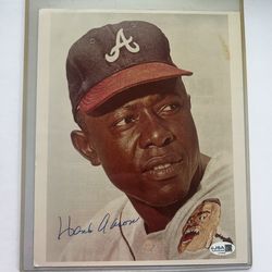🔥Vintage Kodak Hank Aaron (D) 8x10 signed. JSA Authenticated Autograph. Negotiable