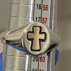 James Avery Retired  Gold And Silver Ring 