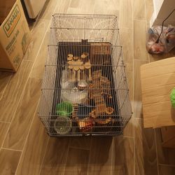 Hamster Cage Wih Every Thing Included  All New