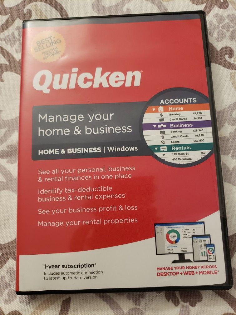 Quicken Manage Your Home & Business