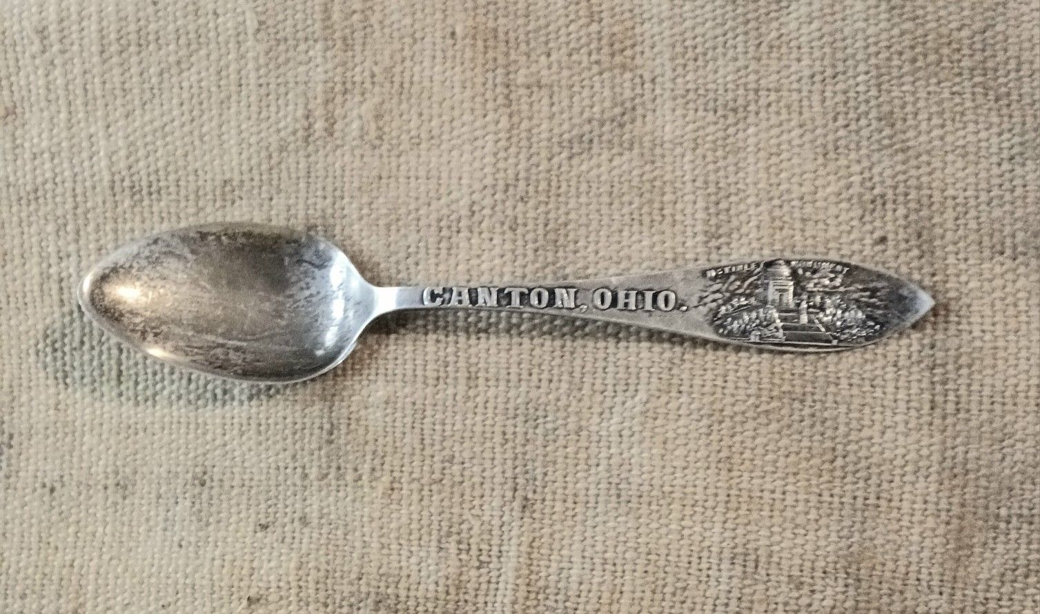 Vintage Sterling Silver McKinley Monument Canton, Ohio Spoon