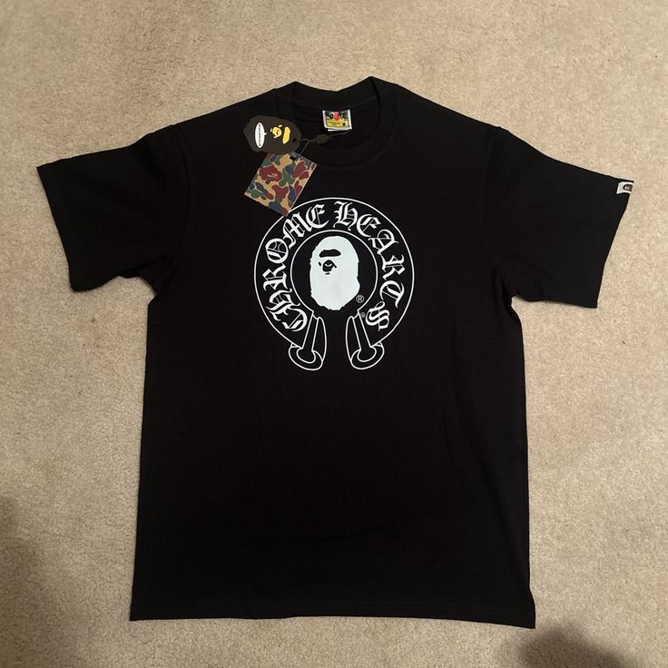Bape Shirts | Bape X Chrome Hearts Black Short Sleeve Tee