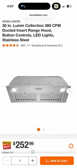 30 in Insert Range Hood