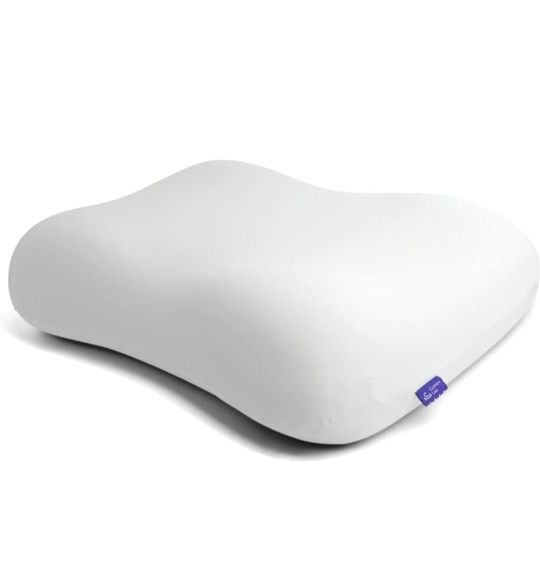 CUSHION LAB Deep Sleep Pillow Patented Ergonomic Contour Design for Side & Back