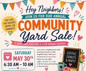 Neighborhood Yard Sale 5/30