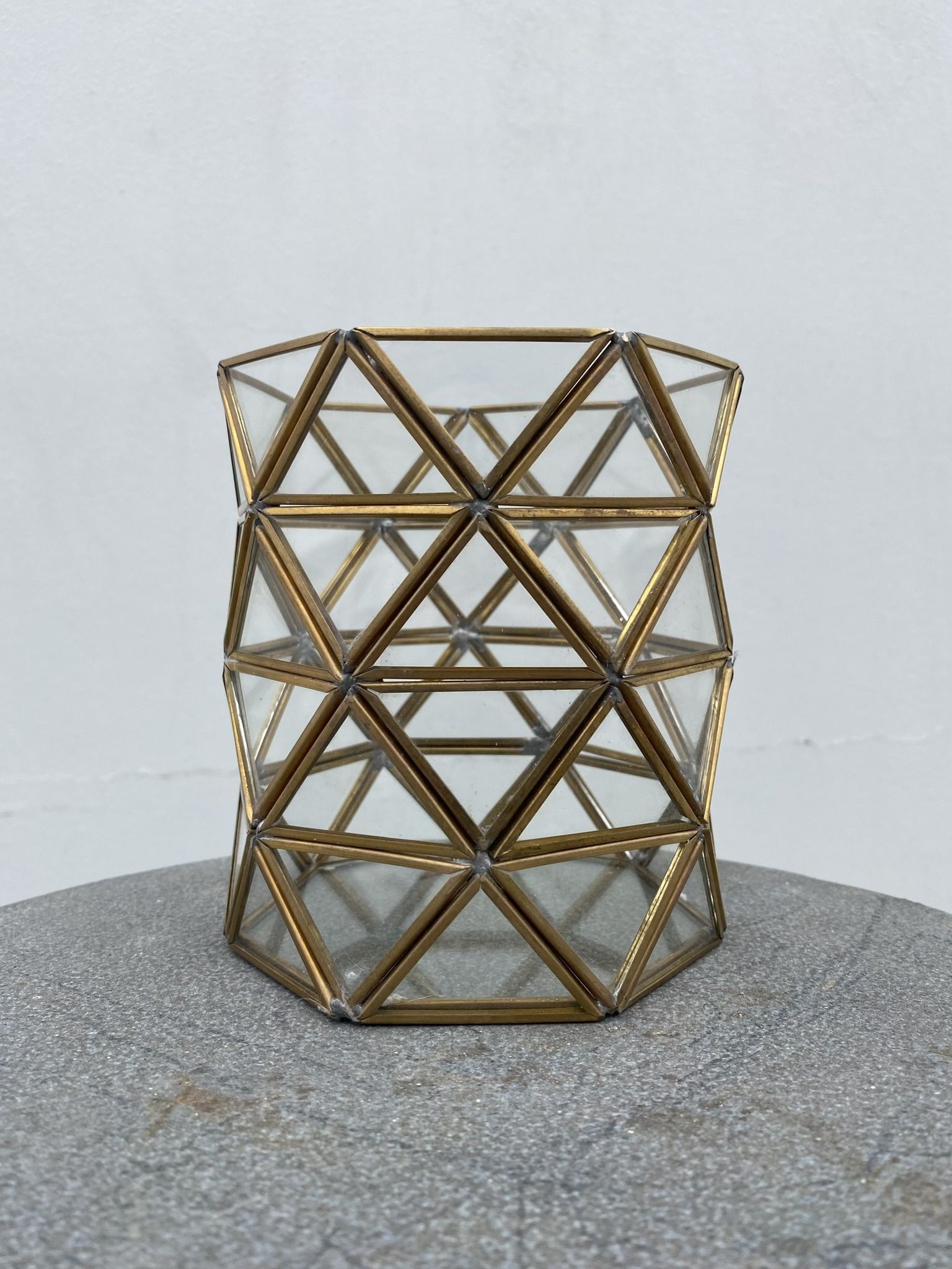 Small Gold / Glass Geometric Hurricanes (8)