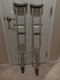 Adjustable Aluminum Underarm Crutches – Pair