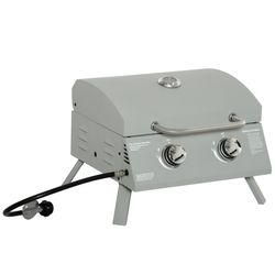 Outsunny 2 Burner Tabletop Gas BBQ Grill