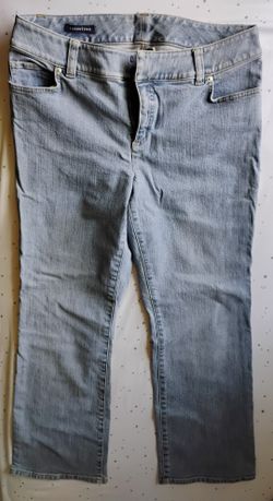 Lands' End Women's Jeans - Size 12 - Light Blue Wash