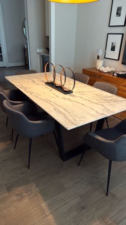 Dining Table and Six Chairs