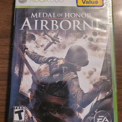 Medal of Honor: Airborne (Microsoft Xbox 360, 2007) BRAND NEW, FACTORY SEALED!