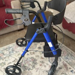 VOCIC Z21 Ergonomic Foldable 4-Wheel Rollator Walker