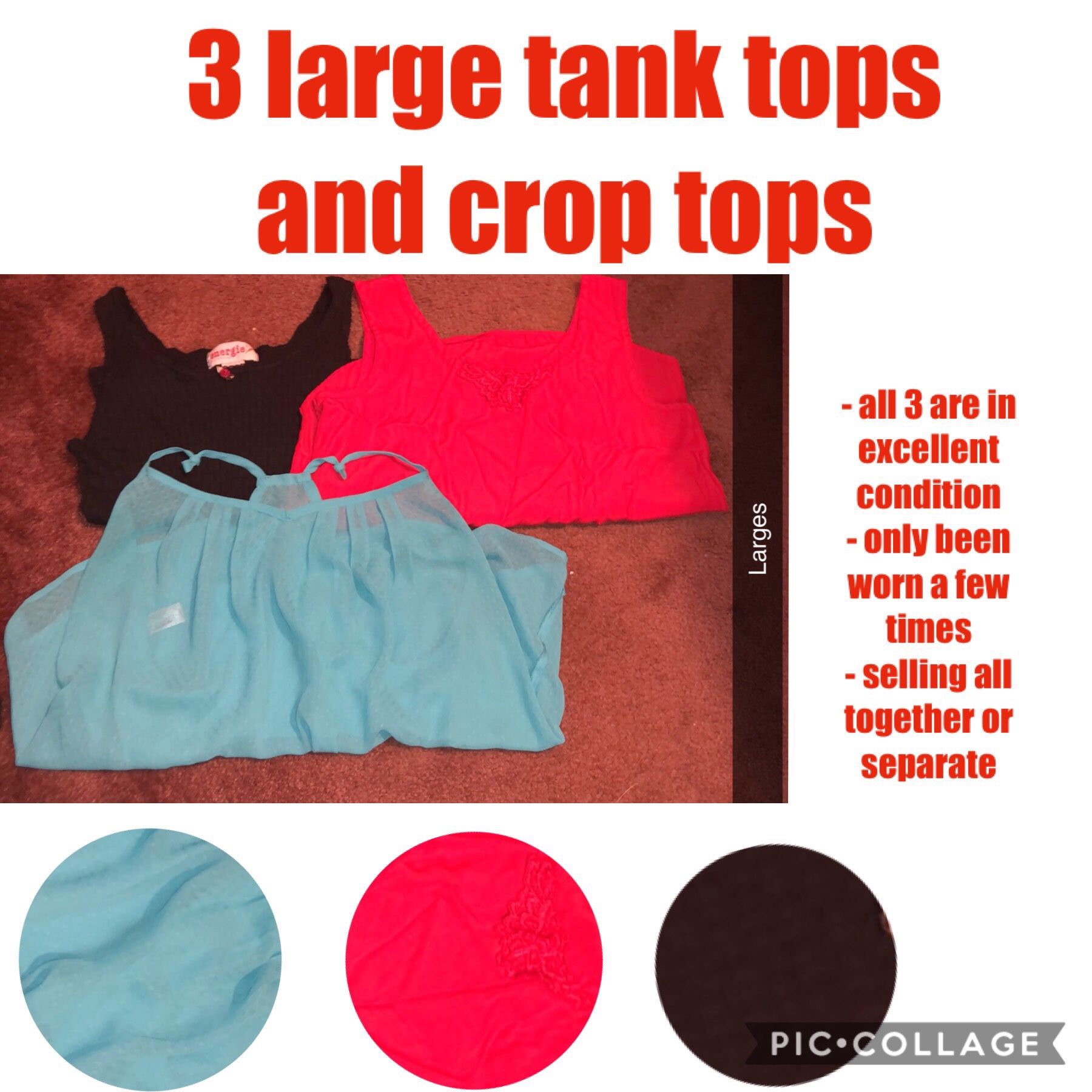 Tank tops and crop tops