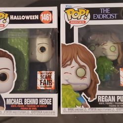 Funko Pop Scare Fair Michael Myers And Exorcist Horror Figures 3