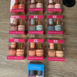 Lot Of DC And Caramia Gel Nail Polish