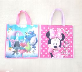 Minnie mouse and Trolls tote bag