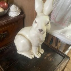 Vintage Bunny Rabbit Statue 