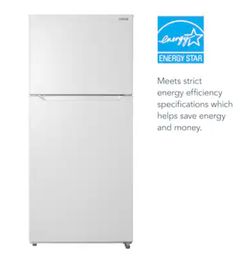 18 cubic feet insignia refrigerator (white)