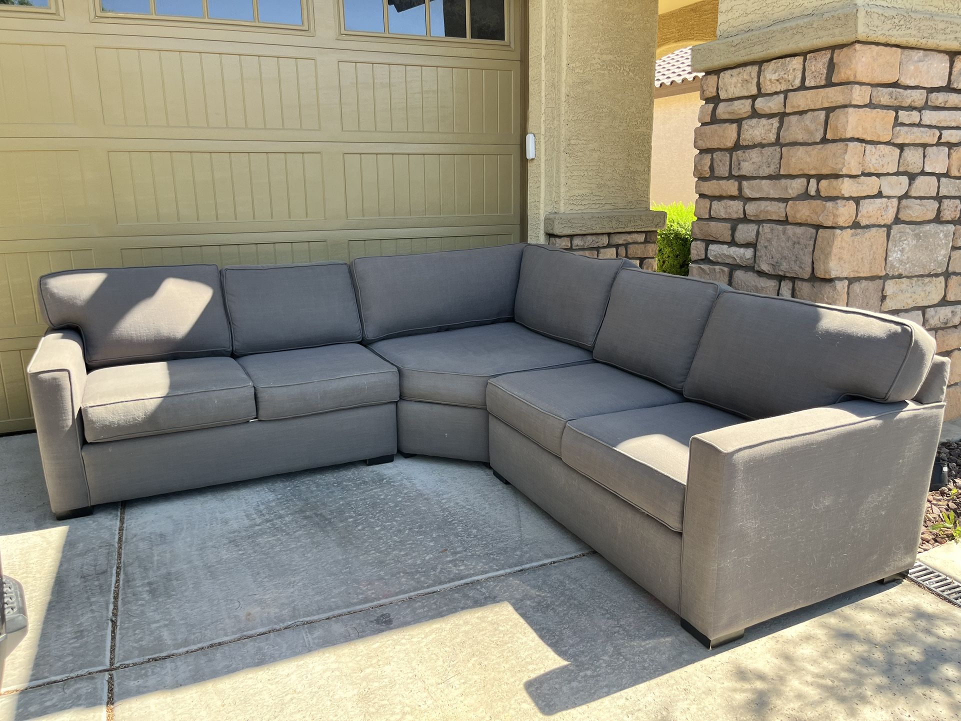 Living Spaces Corner Section Sofa - Delivery Available