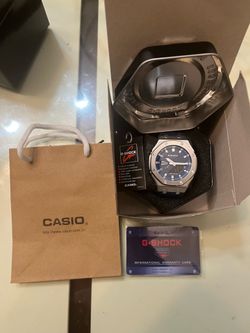 Blue g shock watch