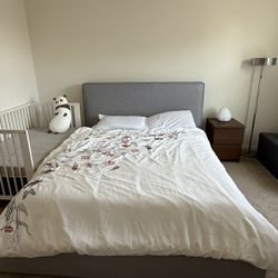 Queen Bed Frame with Storage