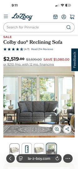La-Z-boy Colby duo Reclining Sofa and Loveseat