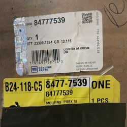 GM Genuinely Parts Driver Side Pickup Box Side Upper Molding 2023-2025 Chevrolet Colorado GMC Canyon 