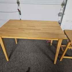Table and Bar Stool