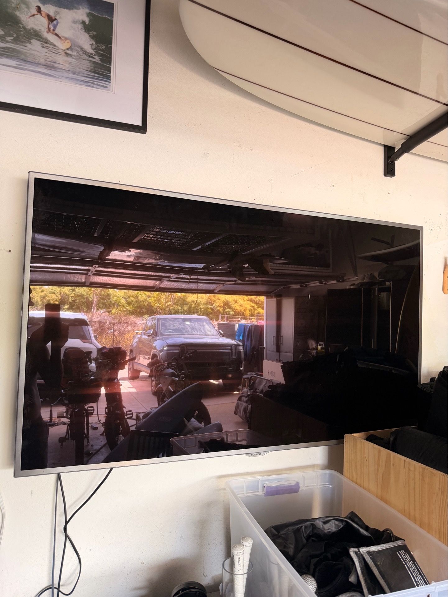 60 inch Samsung TV with mount