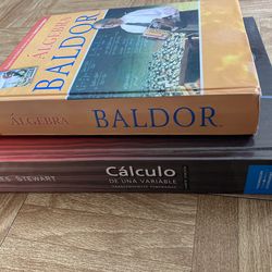 Calculus/Algebra Textbooks (Spanish)