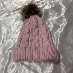 Girls pink beanie