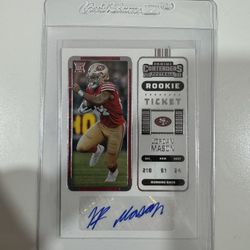 2022 Panini Contenders - Rookie Ticket Jordan Mason #204 (AU, RC)