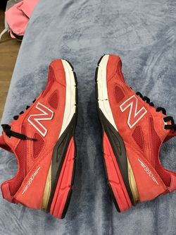 Red New Balance 990.      Size 13