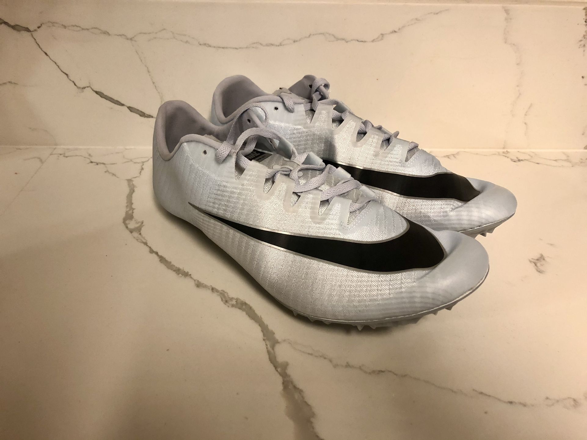New Nike Zoom Ja Fly 3 Track Spikes Cleats 865633-404 Light Blue Mens Size 12