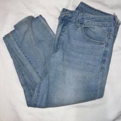 Stone Wash Ripped Ruched Skinny Jeans