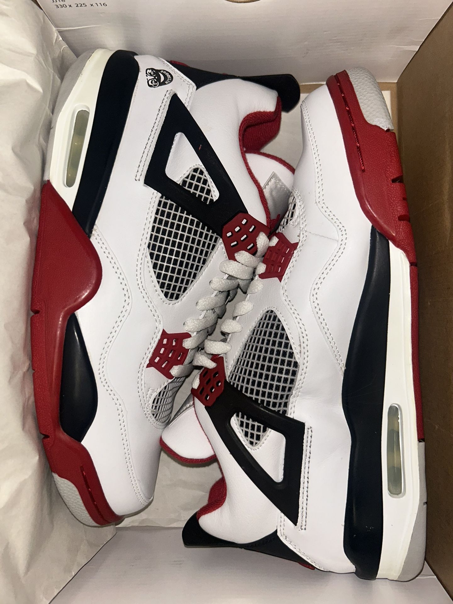Air Jordan Retro 4 Fire Red Mars Blackmon Size 10 2006 NDS