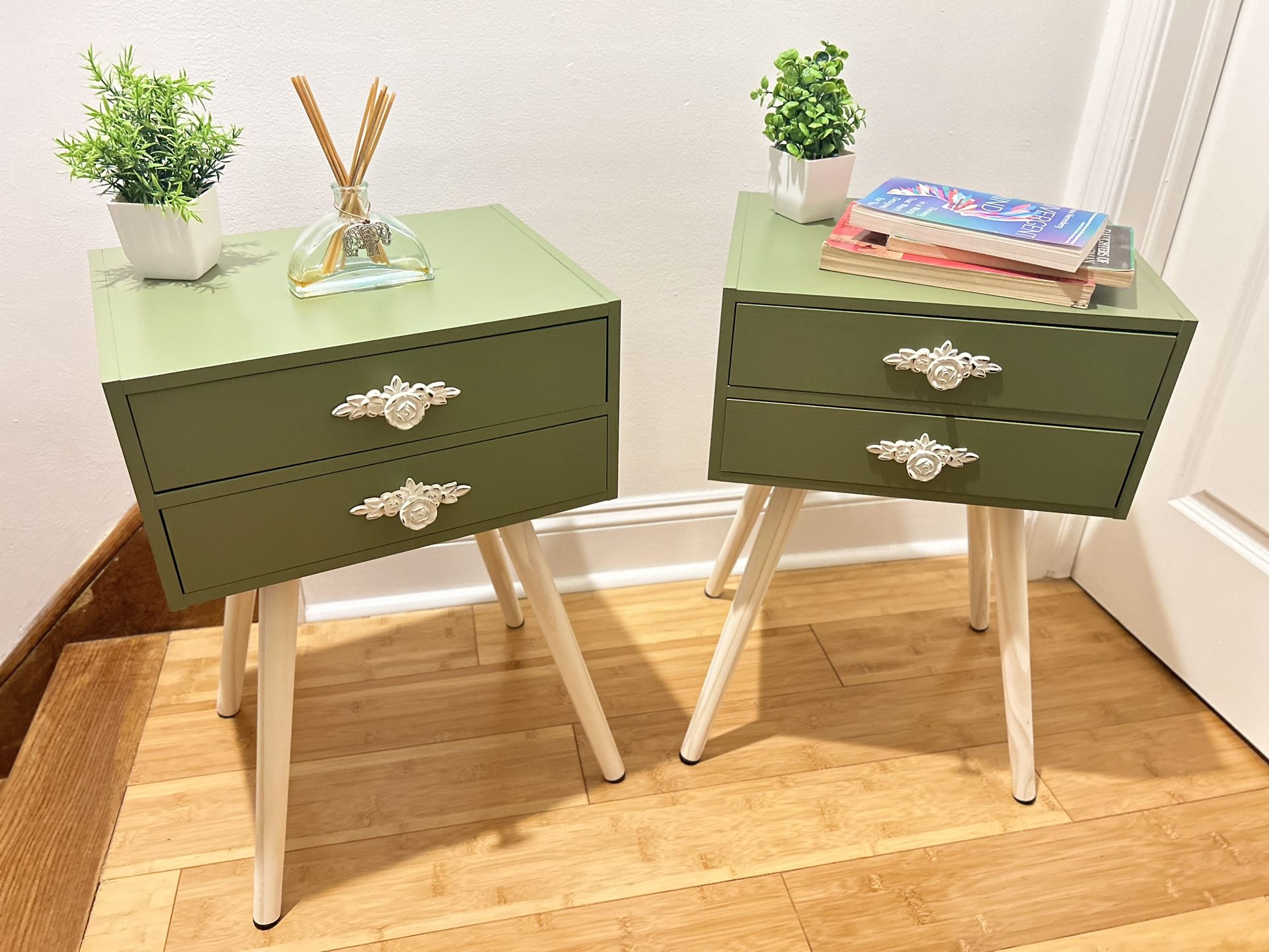 Two MCM Nightstands/ End tables 