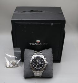 TAG HEUER 42MM Aqua Racer CAF2110 Chronograph Date Automatic Men's Watch